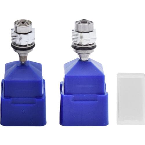 3Pcs International Standard Turbine Cartridge Silver Stainless Steel Handpiece Bearing Rotor For NSK Dental High Speed Handpiece