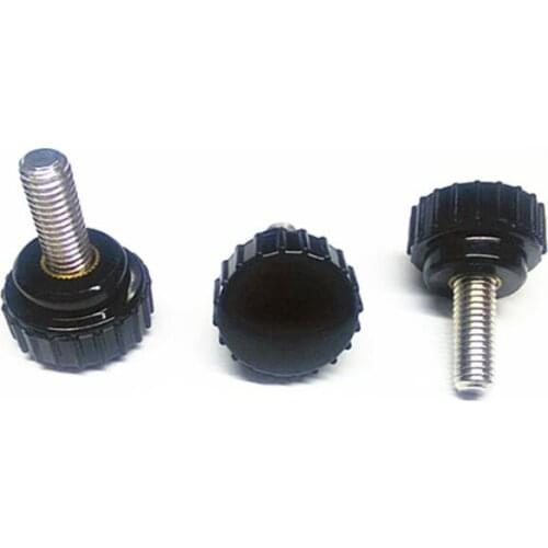 1pcs M5 304 stainless steel rubber head twist screw adjustable handle straight handle