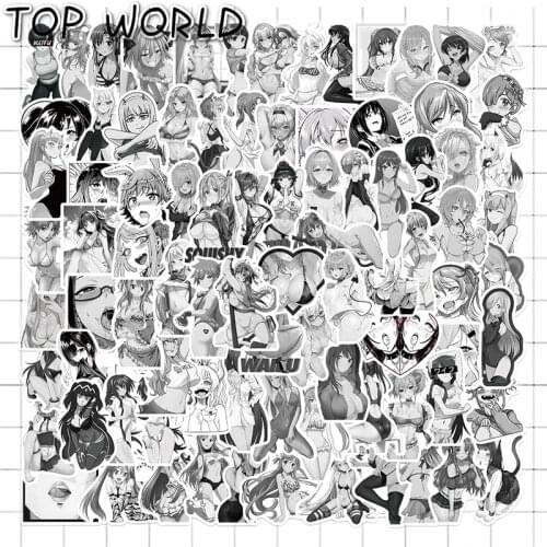 10/50Pcs/set Cartoon Anime Hentai Sexy Bunny Girl Waifu Mixed Graffiti Stickers For Luggage Diy Case Skateboard Laptop Phone