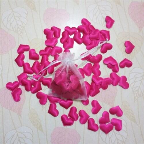 3CM 100 Pcs Throwing Petals Weeding Decor of Sponge Heart Shaped Confetti Wedding Decorations Wish A Gauze Element Bag 7zSH791