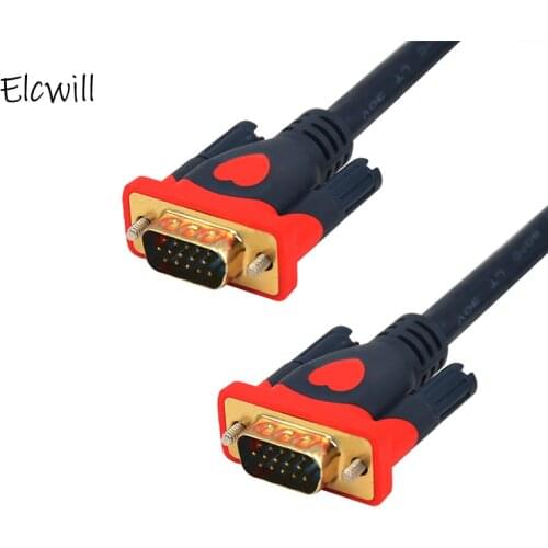 1080P VGA To VGA Cable 15 Pin Male To Male Video Cable for PC Computer Projector HDTV Monitor Display 1.5M/3M/5M