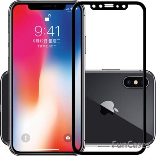 2.5D Tempered Glass For iPhone XR X XS MAX 8 7 6S Plus SE 5 5s Full Cover Screen Protective Glass Film For iPhone 6 8 Plus