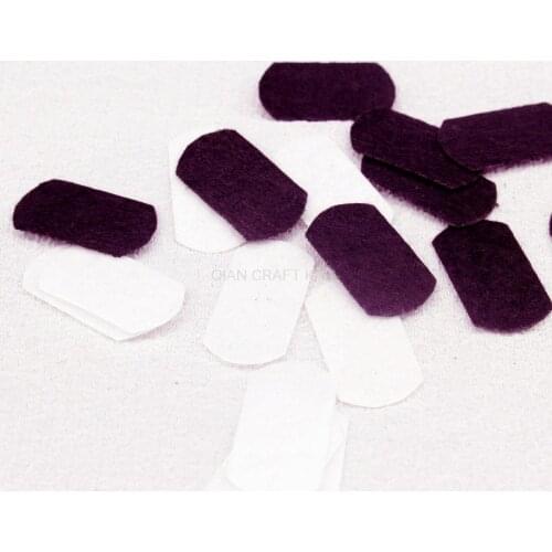2000pcs Felt Ovals,28mmx15mm,nonwoven felt pads, SET of ovals in White and black,Crafting Supplies, DIY accessories