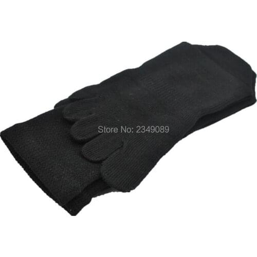 3 Pairs Black Color cotton Business socks Toe socks Mens socks