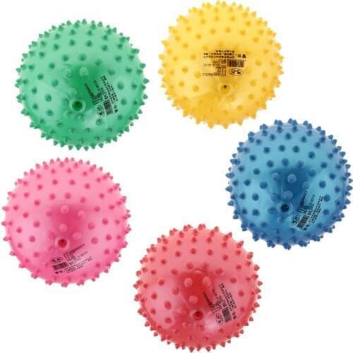 6 Inch Multi-Color PVC Inflated Knobby Bouncy Ball Massage Spike Sensory Ball Baby Toy