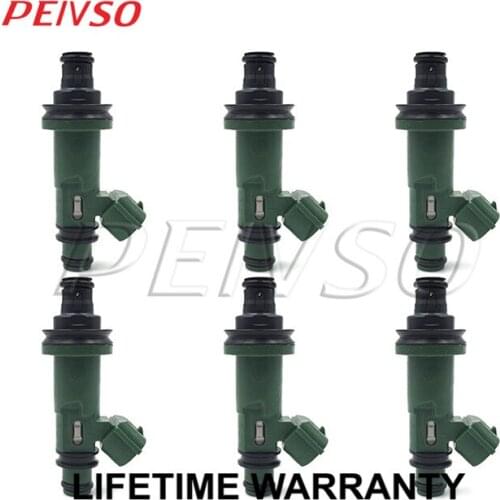 6x 16611-AA340 3400 fuel injector for SUABRU OUTBACK 2001~2004 3.0L H6