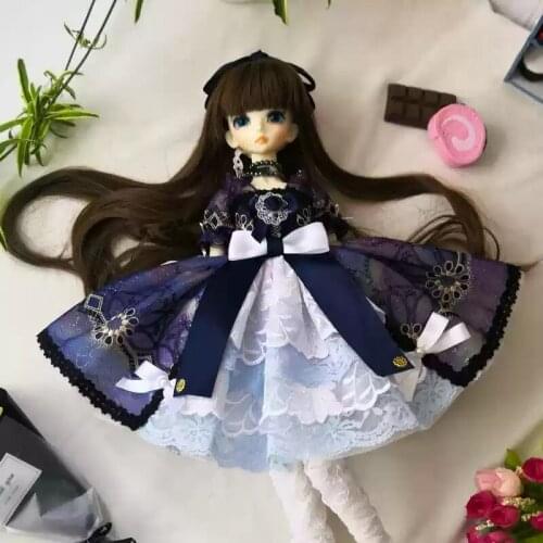 Doll Accessories BJD Full Set Clothes General 1/3 1/4 Female Girl bjd Dress Gorgeous Costume Western Suit Loyal