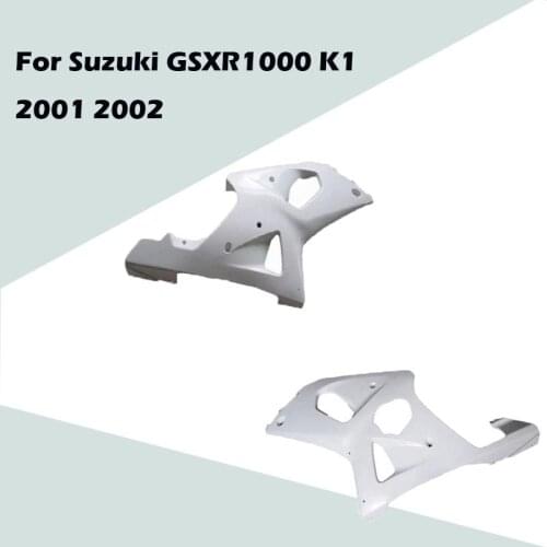 For Suzuki GSXR1000 K1 2001 2002 Motorcycle Accessories Unpainted Body Left and Right Side Cover ABS Injection Fairing