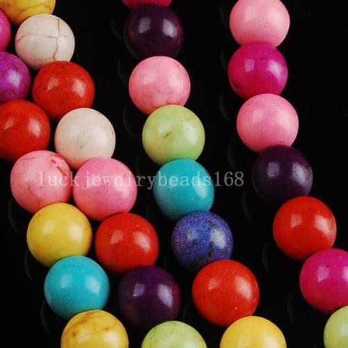 Free shipping 8mm Howlite Howlite Round Beads Strand 15.5" FG5582