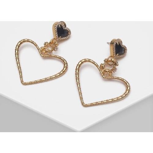 Amorita boutique Fashion love exaggerated drop earrings