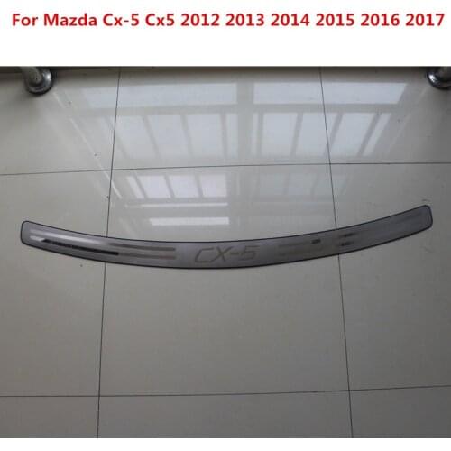 FOR MAZDA CX-5 2013-2016 INNER REAR BUMPER PANEL PROTECTOR TRUNK DECK BOOT CARGO SILL COVER PLATE TRIM GARNISH THRESHOLD