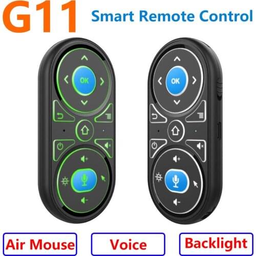G11 Smart Air Mouse Voice Remote Control Lithium Battery Learning Function Remote Control TV BOX Android Box Remote Control