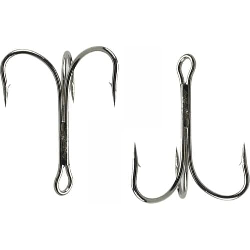 JSM 10 pcs/lot Size 6/0 7/0 8/0 10/0 Big game Fishing treble Hooks barbed hook Artificial Lure for ice ocean boat fishing