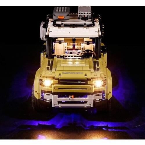 Led Lighting Kit Technic Land Rover Defender 42110 Defenders Off-Roader Vehicle Building Blocks Toys(NOT Include Lego set)