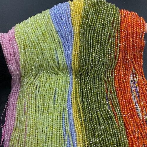 Natural Zircon Faceted Small Beads Angel Stone Loose Beads Polished and Polished for Jewelry Making DIY Bracelet Accessories