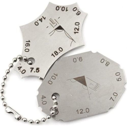 Welding Gauge Two Piece Gage Stainless Steel Pocket Gage