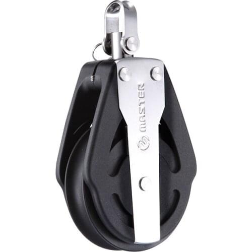 Marine Boat Yacht Sailboat Dinghy 76mm 3 Inch Deluxe SIngle Swivel Shackle Block Small Boat Block Master SPB-7607F