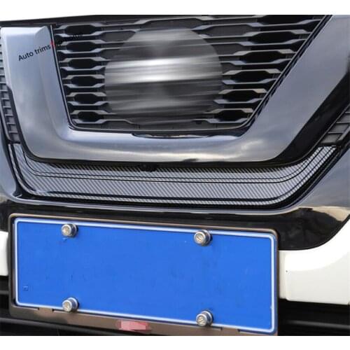 Front Grille Grill Baffle Gap Panel Cover Trim Plastic Accessories For Nissan Rogue T32 X-Trail 2017 - 2020 Exterior Refit Kit