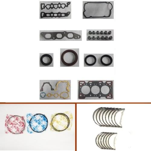 F6A Full gasket set kit crankshaft connecting rod bearing piston ring for Suzuki Jimny JA12 Alto /HA12 / Alto Hustle
