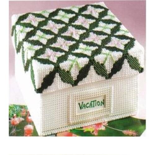 Handmade material package 5D wool cross stitch DIY homemade art simple three-dimensional embroidery jewelry storage box large si