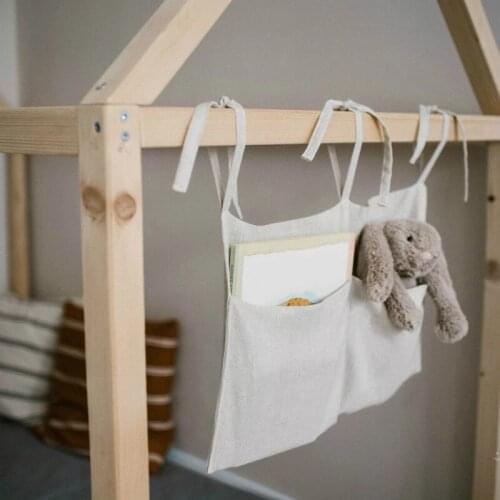 Bedside Storage Bag Baby Bed Hanging Storage Bags Toy Diaper Organizer Pocket Hospital Bed Rails Book Storage Bag Home Decor