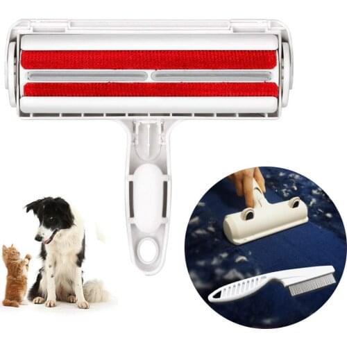 Pet Hair Remover Roller Dog Cat Hair Cleaning Brush Removing Dog Cat Hair From Furniture Carpets Clothing Self-cleaning Lint