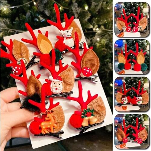 Christmas Hair Clip Hairpin For Women Girl Kids Headdress Party Cute Hairpin Hair Accessories Headwear Party Decor