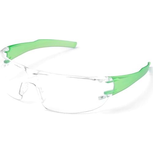 SAFEYEAR Anti Fog Safety Work Glasses Anti Scratch HD Lens UV400 Protection【Green】Dustproof Waterproof Splash Resistant