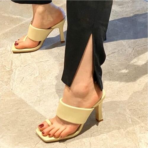 SUOJIALUN NEW Sexy Women Slipper 2020 Summer High Quality High Quality Elegant Dress Shoes Slides Ladies Outdoor Sandal Shoes