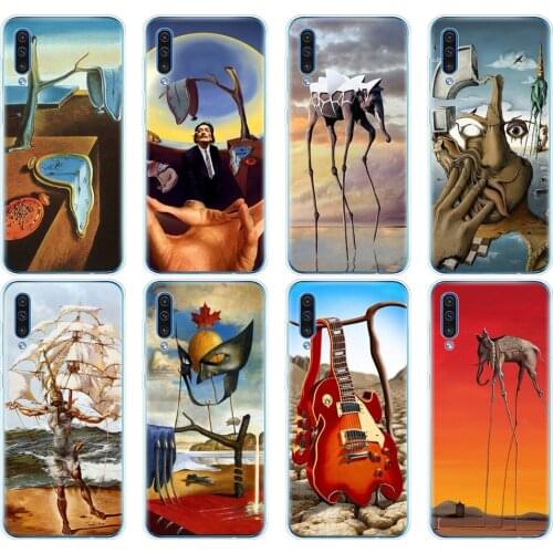 Silicon phone cover case for Samsung Galaxy S10 E PLUS A10 A20 A30 A40 A50 A70 A10E A20E M20 cover fundas Salvador Dali