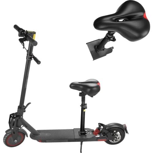 Folding Shock Absorption Electric Scooter Seat Adjustable Assembly Saddle with Hole Added for Xiaomi M365/1S/Lite E-skateboard