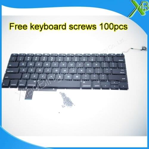 Brand New US keyboard+100pcs keyboard screws For MacBook Pro 17.1" A1297 2008-2011 Years