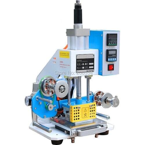 Hot stamping machine factory direct pneumatic bronzing machine steel stamp indentation leather trademark business card bronzing