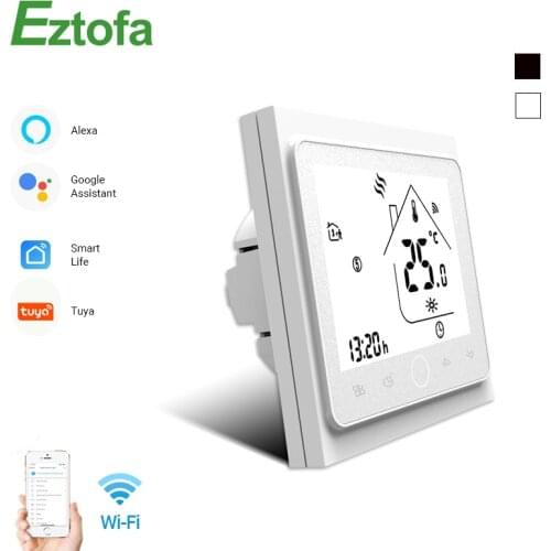 WiFi Smart Touch Thermostat Temperature Controller For Water/Electric Floor Heating Water/Gas Boiler Tuya APP Remote Control