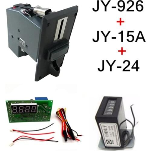 926+15A+24 coin operated time control device for cafe kiosk, multi coin selector with timer board and counter