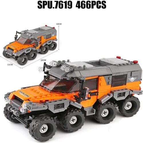 Xb03027 466pcs Car The All Terrain Vehicle Building Blocks 1 Toy