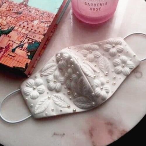 White FashionVeil Net Yarn Rhinestone Mask Jewelry Miraculous Drill Headdress Party Banquet Hair Accessories For Women Headband