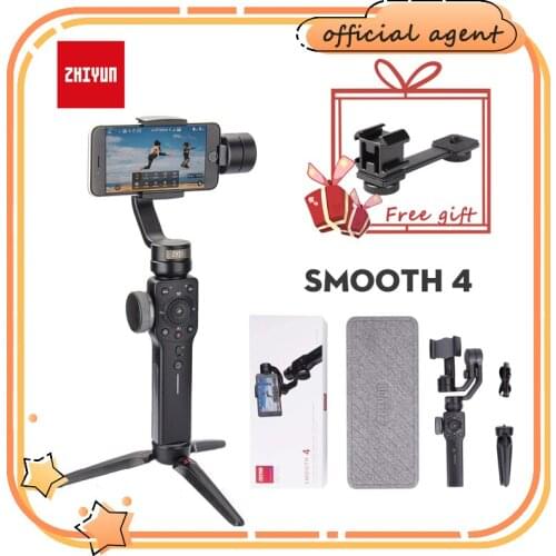 ZHIYUN Smooth 4 3-Axis Phone Handheld Gimbals Stabilizers for Smartphones iPhone/Samsung/Huawei/Xiaomi/Action Camera