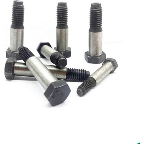 1pcs M16 8.8 level hexagon shoulders screw outer hex equal shoulder screw hinge hole bolts carbon steel bolt 40mm-100mm long