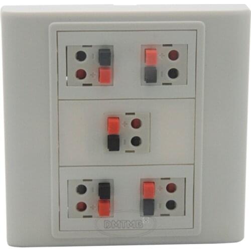 10 ports banana 5.0 sound box speaker wall plate