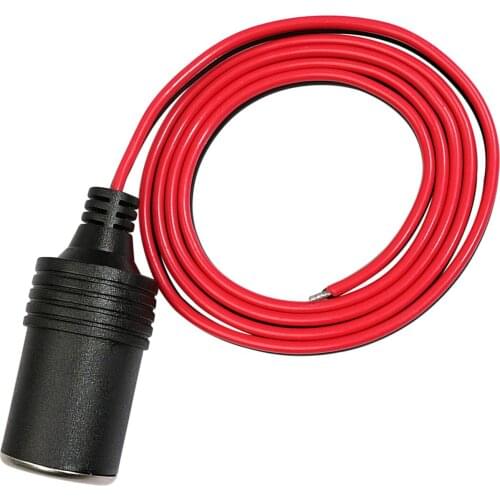 3.3FT 120W 10A 12V 24V Car Cigarette Lighter Female Socket Extension Cable Power Supply Cord Adapter Connector