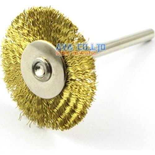 20 Pieces 25mm Brass Wire Brush Wheel for Cleaning Rust Removal