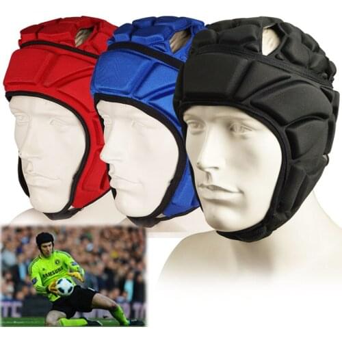 2018 New Goalkeeper Helmet Adjustable Tense Lax Football Helmets Soccer Goal keeper Goalie Safety Protector Head Protect Tools