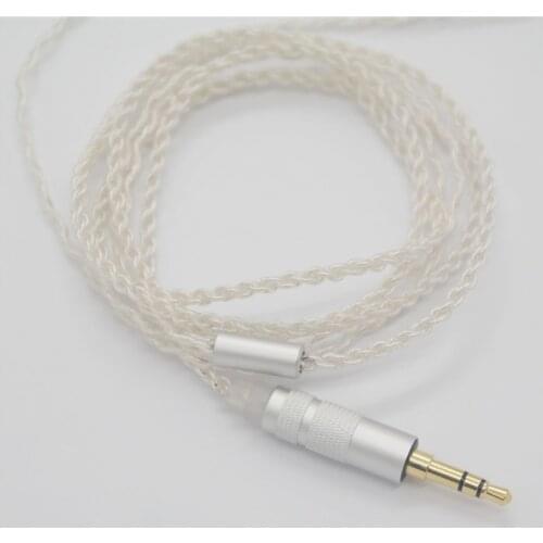3.5mm MMCX Cable Copper Silver Plated Audio Cable DIY Earphones Cable for SE846 SE535 SE215 SE425
