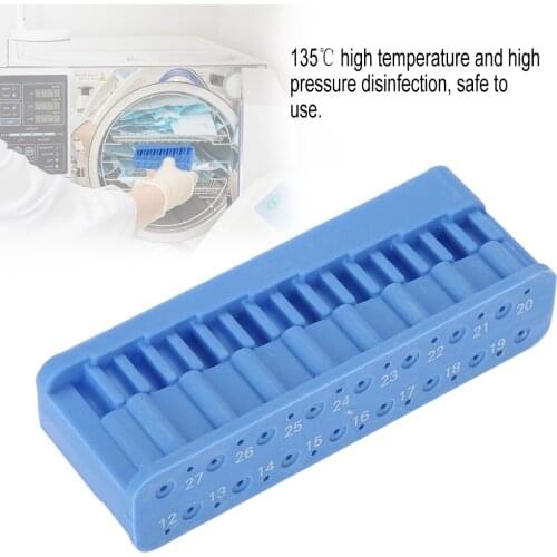 1 Blue Dental Root Canal Measuring Synthetic Plastic Mini Autoclavable Endodontic Block Files Dentist Instrument Ruler Equipment