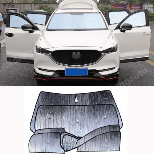 8pcs For Mazda CX-5 CX5 2017-2020 Car Window Sun Shade Visor Windshield Block Cover Sunshade Reflective Cover