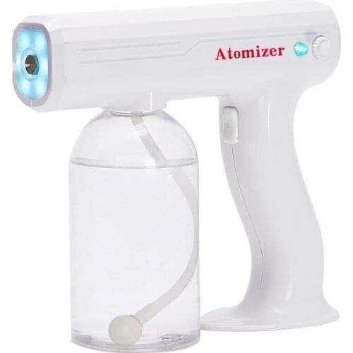 800ML Wireless Gun Disinfectant Sprayer Handheld Blue-ray Nano Steam Sterilization Nebulizers also for Hair Care Face Care