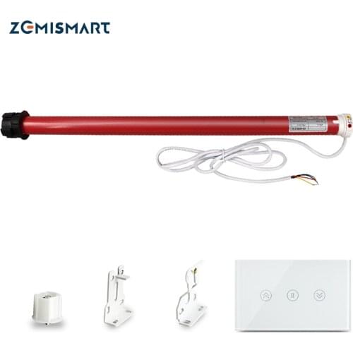Alexa Echo Google Home Assistant Control IOS Android APP Control Automatic Electric Roller for 38mm Tube Blinds Shutters Kit