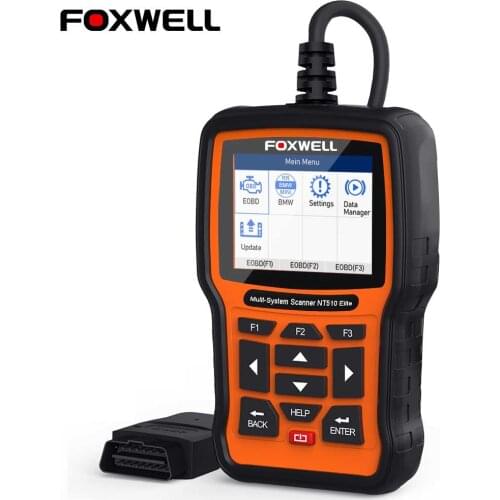 Foxwell NT510 Elite Automotivo Scanner OBD2 Engine Code Reader Oil SRS ABS Reset Scanner Free Update OBD 2 Auto Diagnostic Tools