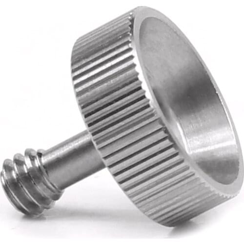 FEICHAO 1/4" Inch Camera Screw Quick Release Stainless Steel Hand Screw Bolt for Diving Handheld Handle Tray Bracket Photo Video